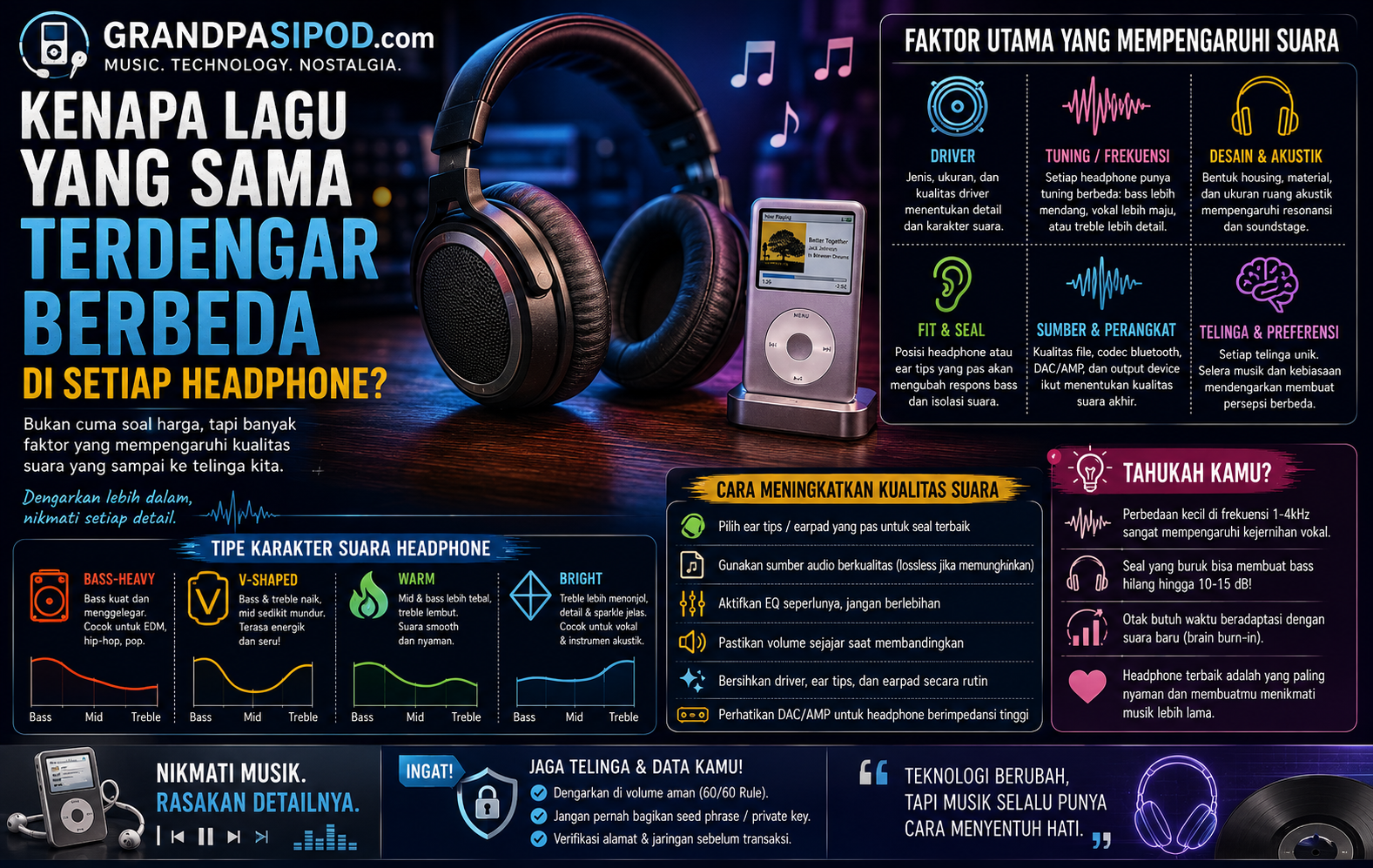 Kenapa Lagu yang Sama Bisa Terdengar Beda di Setiap Headphone? Ternyata Bukan Cuma Soal Harga